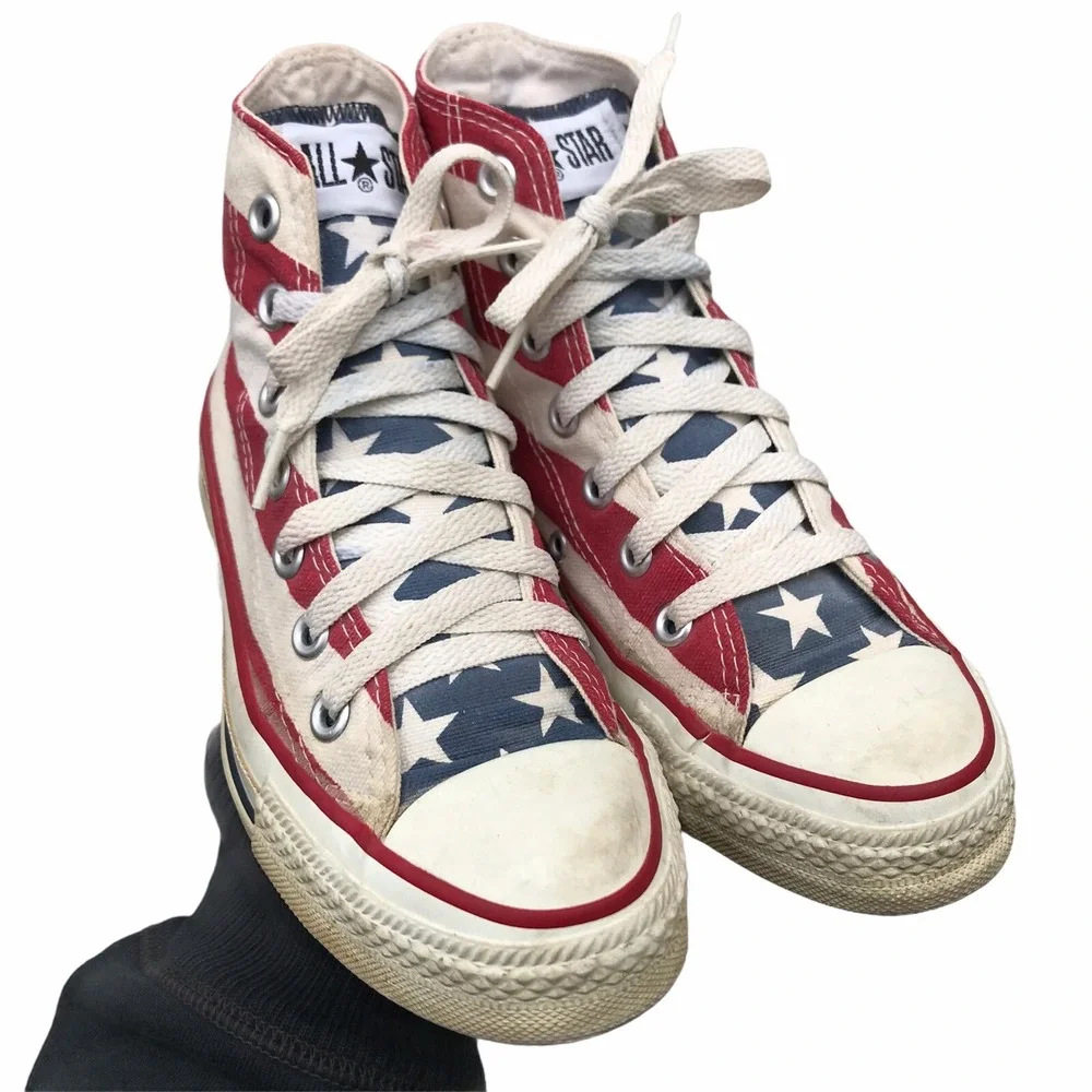 Vintage Made In USA Converse Size 3 American Flag